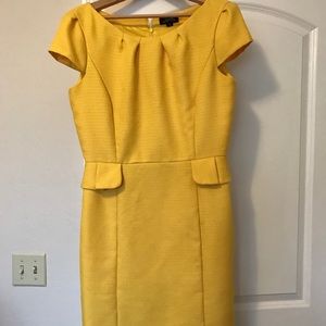 Tahari yellow dress